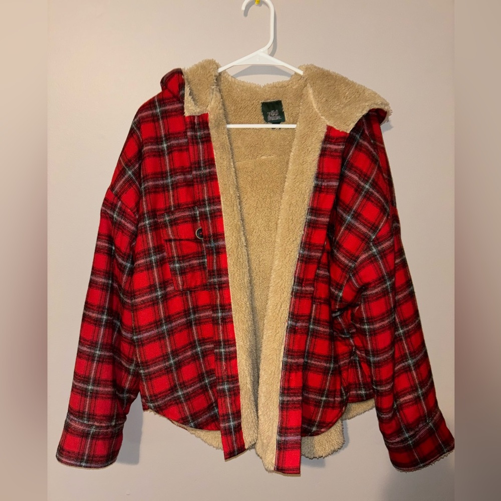 Target flannel teddy jacket